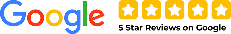 5-star reviews on Google